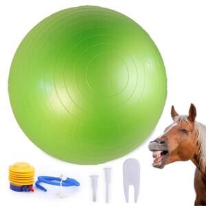 Green 40-Inch Mega Ball for Enjoyable Horse Training and Leisure Pts013